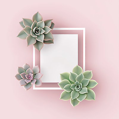 JPG 편집이미지 분홍색 프레임 사람없음 장식 인테리어 다육식물 카피스페이스 편집실사 AI포토 AI콘텐츠 식물 디자인 컬러 공백 CG 파일형식