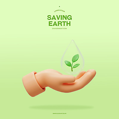 PSD 편집이미지 손 지구 들기 신체부위 연두색 3D 새싹 자연보호 환경 물방울 절약 환경보전 편집3D 에너지의날 식물 기념일 컨셉 모션 자연 사람 초록색 보호 사회이슈 디지털합성 파일형식
