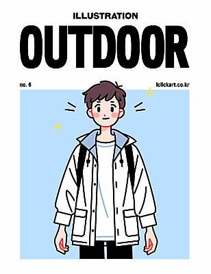 남자 포스터 하늘색 일러스트 배낭 아웃도어 한명 미소 상반신 성인 반짝임 재킷 등산복 프로필 성인남자한명만 일러캐릭터 AI파일 캐릭터 1 옷 가방 모션 표정 사람 파란색 등산 외투 남자한명만 성인남자만 파일형식 벡터