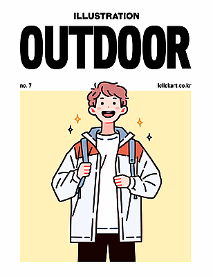 남자 포스터 일러스트 배낭 아웃도어 한명 미소 상반신 성인 반짝임 노란색 재킷 잡기 등산복 프로필 성인남자한명만 일러캐릭터 AI파일 캐릭터 1 옷 컬러 가방 모션 표정 사람 등산 외투 남자한명만 성인남자만 파일형식 벡터