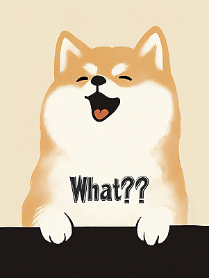 PSD 한마리 일러스트 미소 사람없음 귀여움 강아지 베이지색 시바견 국내일러스트 1 컬러 컨셉 표정 반려동물 개 파일형식