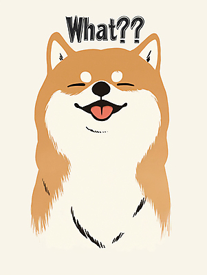 PSD 한마리 일러스트 미소 사람없음 귀여움 눈감음 강아지 베이지색 시바견 국내일러스트 1 컬러 컨셉 모션 표정 반려동물 개 파일형식