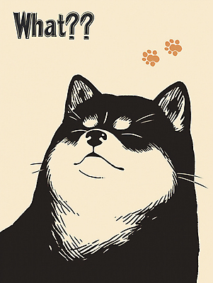 PSD 한마리 얼굴 일러스트 사람없음 귀여움 눈감음 잠 강아지 개발자국 베이지색 시바견 국내일러스트 1 컬러 컨셉 모션 신체부위 반려동물 개 발자국 파일형식