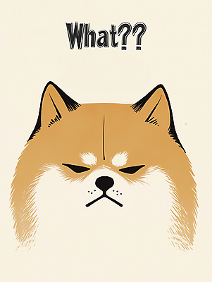 PSD 한마리 응시 얼굴 일러스트 사람없음 귀여움 강아지 베이지색 시바견 국내일러스트 1 시선 컬러 컨셉 신체부위 반려동물 개 파일형식