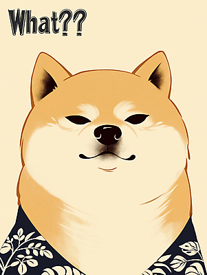 PSD 한마리 응시 얼굴 일러스트 사람없음 귀여움 강아지 베이지색 시바견 국내일러스트 1 시선 컬러 컨셉 신체부위 반려동물 개 파일형식