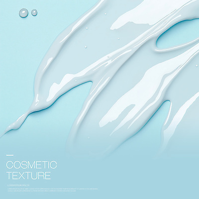 PSD 편집이미지 하늘색 백그라운드 사람없음 뷰티 화장품 촉촉함 크림 질감 이미지편집 파란색 젖음 파일형식