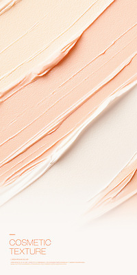 PSD 편집이미지 백그라운드 사람없음 뷰티 화장품 촉촉함 크림 질감 살구색 이미지편집 컬러 젖음 파일형식