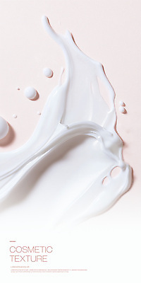 PSD 편집이미지 백그라운드 사람없음 뷰티 화장품 촉촉함 크림 질감 연분홍색 이미지편집 분홍색 젖음 파일형식