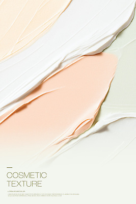 PSD 편집이미지 백그라운드 사람없음 뷰티 화장품 촉촉함 크림 질감 살구색 이미지편집 컬러 젖음 파일형식