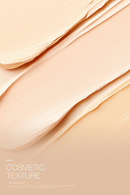 PSD 편집이미지 백그라운드 사람없음 뷰티 화장품 촉촉함 크림 질감 살구색 이미지편집 컬러 젖음 파일형식