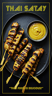 PSD 편집이미지 접시 사람없음 노란색 전통음식 소스 꼬치구이 닭꼬치 소스그릇 태국음식 맛있는 이미지편집 전통 그릇 식기 음식 컬러 닭고기 양념 꼬치 구이 동양음식 파일형식