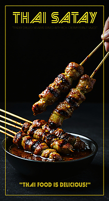 PSD 편집이미지 접시 손 들기 사람없음 신체부위 노란색 식사 전통음식 소스 꼬치구이 태국음식 맛있는 이미지편집 전통 식기 음식 컬러 모션 사람 양념 꼬치 구이 동양음식 파일형식