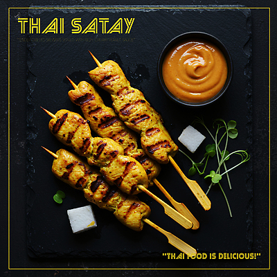 PSD 편집이미지 접시 사람없음 노란색 식사 전통음식 소스 꼬치구이 소스그릇 어린잎 태국음식 맛있는 이미지편집 전통 그릇 식기 음식 컬러 잎 양념 꼬치 구이 동양음식 파일형식