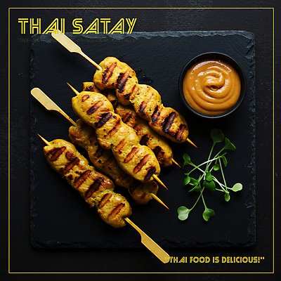 PSD 편집이미지 접시 사람없음 노란색 식사 전통음식 소스 꼬치구이 소스그릇 어린잎 태국음식 맛있는 이미지편집 전통 그릇 식기 음식 컬러 잎 양념 꼬치 구이 동양음식 파일형식