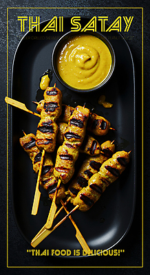 PSD 편집이미지 접시 사람없음 노란색 식사 전통음식 소스 머스터드 꼬치구이 닭꼬치 소스그릇 태국음식 맛있는 이미지편집 전통 그릇 식기 음식 컬러 닭고기 양념 소스_음식 꼬치 구이 동양음식 파일형식