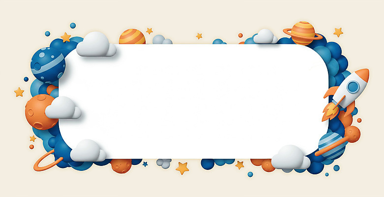 PSD 구름 편집이미지 별 프레임 사람없음 3D 행성 로켓 오브젝트 카피스페이스 편집3D 자연요소 우주 공백 디지털합성 파일형식