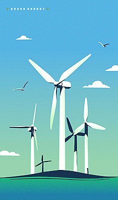 구름 하늘색 일러스트 조류 하늘 초원 사람없음 자연보호 그린에너지 친환경 풍력기 국내일러스트 에너지의날 AI파일 자연요소 동물 기념일 자연 파란색 환경 에너지 풍력에너지 보호 파일형식 벡터