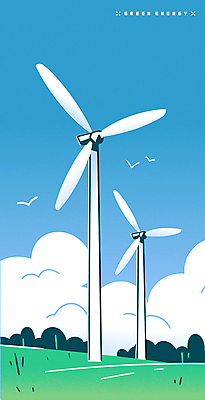 구름 하늘색 일러스트 조류 하늘 초원 사람없음 자연보호 풀 그린에너지 친환경 풍력기 국내일러스트 AI파일 자연요소 식물 동물 자연 파란색 환경 에너지 풍력에너지 보호 파일형식 벡터