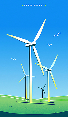 구름 하늘색 일러스트 조류 하늘 초원 사람없음 자연보호 그린에너지 친환경 풍력기 국내일러스트 에너지의날 AI파일 자연요소 동물 기념일 자연 파란색 환경 에너지 풍력에너지 보호 파일형식 벡터