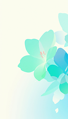 JPG 꽃잎 꽃 꽃백그라운드 일러스트 사람없음 겹침 민트색 국내일러스트 AI일러스트 AI콘텐츠 식물 컬러 백그라운드 파일형식