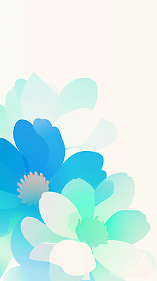 JPG 꽃 꽃백그라운드 일러스트 사람없음 겹침 민트색 국내일러스트 AI일러스트 AI콘텐츠 식물 컬러 백그라운드 파일형식