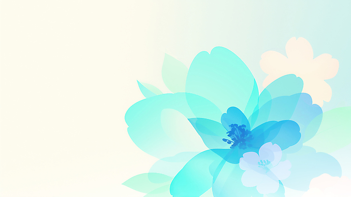 JPG 꽃 꽃백그라운드 일러스트 사람없음 겹침 민트색 국내일러스트 AI일러스트 AI콘텐츠 식물 컬러 백그라운드 파일형식