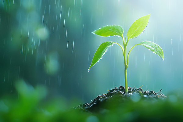 JPG 편집이미지 자연 날씨 근접촬영 사람없음 새싹 흙 물방울 풀 봄비 편집실사 AI포토 AI콘텐츠 식물 뷰포인트 봄 비_날씨 CG 생태계 파일형식