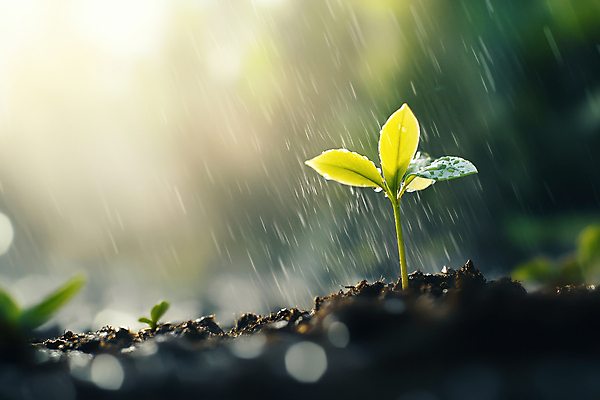 JPG 편집이미지 자연 날씨 근접촬영 사람없음 햇빛 새싹 흙 물방울 풀 봄비 보케 편집실사 AI포토 AI콘텐츠 식물 뷰포인트 태양 봄 비_날씨 CG 생태계 파일형식