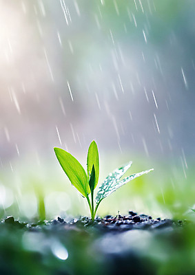 JPG 편집이미지 자연 날씨 근접촬영 사람없음 새싹 흙 물방울 풀 봄비 보케 편집실사 AI포토 AI콘텐츠 식물 뷰포인트 봄 비_날씨 CG 생태계 파일형식