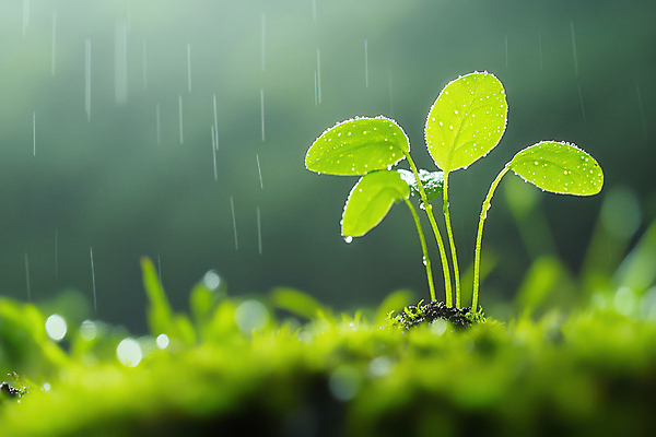 JPG 편집이미지 자연 날씨 근접촬영 사람없음 새싹 흙 물방울 풀 봄비 보케 편집실사 AI포토 AI콘텐츠 식물 뷰포인트 봄 비_날씨 CG 생태계 파일형식