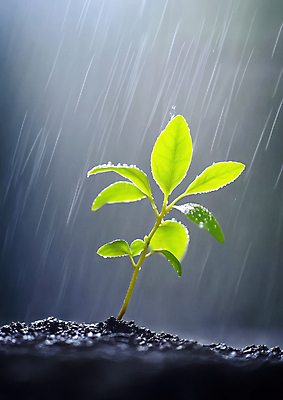 JPG 편집이미지 자연 날씨 근접촬영 사람없음 새싹 흙 물방울 봄비 편집실사 AI포토 AI콘텐츠 식물 뷰포인트 봄 비_날씨 CG 생태계 파일형식