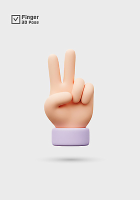 PSD 편집이미지 손 2 신체부위 3D 브이 편집3D 사람 손짓 디지털합성 파일형식