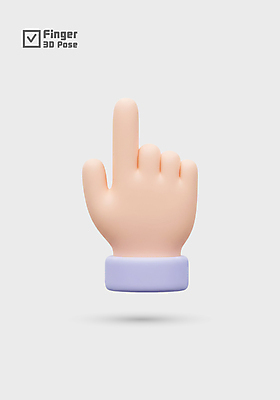 PSD 편집이미지 손 신체부위 3D 가리킴 편집3D 사람 손짓 디지털합성 파일형식