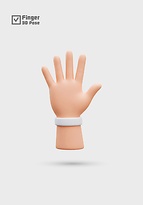 PSD 편집이미지 손 신체부위 3D 5 편집3D 보자기손 사람 손짓 숫자 디지털합성 파일형식