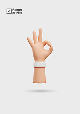 PSD 편집이미지 손 신체부위 3D OK 편집3D 사람 손짓 디지털합성 파일형식