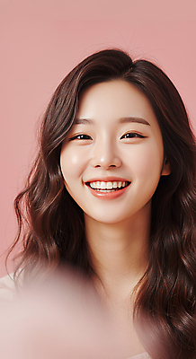 JPG 편집이미지 여자 얼굴 분홍색 한명 웃음 성인 의료성형뷰티 성인여자한명만 편집실사 AI인물포토 AI콘텐츠 1 컬러 표정 사람 신체부위 CG 여자한명만 성인여자만 파일형식 AI포토