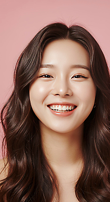 JPG 편집이미지 여자 얼굴 분홍색 한명 웃음 성인 의료성형뷰티 성인여자한명만 편집실사 AI인물포토 AI콘텐츠 1 컬러 표정 사람 신체부위 CG 여자한명만 성인여자만 파일형식 AI포토