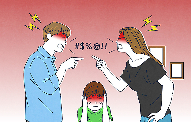 여자 남자 어린이 허리손 액자 일러스트 가정 소년 상반신 성인 빨간색 세명 분노 자녀 가리킴 울음 귀막기 눈물 부부싸움 번개모양 불화 욕설 이혼 폭언 국내일러스트 AI파일 모양 부부 감정 컬러 포즈 표정 사람 손짓 번개 싸움 파일형식 벡터 언어폭력
