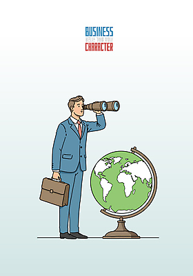 전신 남자 서류가방 일러스트 한명 서기 들기 정장 성인 지구본 쌍안경 관찰 비즈니스맨 탐색 성인남자한명만 국내일러스트 AI파일 1 옷 가방 비즈니스 모션 사람 망원경 직장인 남자한명만 성인남자만 파일형식 벡터