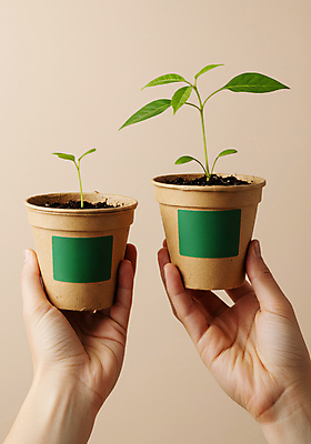 JPG 편집이미지 손 화분 들기 취미 신체부위 새싹 흙 패키지 홈가드닝 편집실사 AI인물포토 AI콘텐츠 식물 모션 사람 CG 원예 파일형식 AI포토