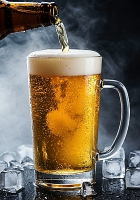 JPG 편집이미지 사람없음 여름 얼음 검은색 붓기 수증기 시원함 맥주잔 맥주병 맥주거품 편집실사 AI포토 AI콘텐츠 자연요소 계절 컬러 술잔 모션 술병 맥주 거품 CG 파일형식