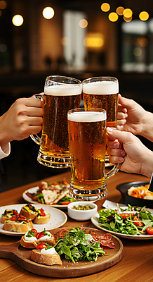 JPG 편집이미지 접시 손 음식 들기 신체부위 여름 야간 시원함 안주 건배 보케 맥주잔 술자리 맥주거품 회식 편집실사 AI인물포토 AI콘텐츠 자연요소 식기 계절 술잔 모션 맥주 사람 식사 거품 CG 파일형식 AI포토