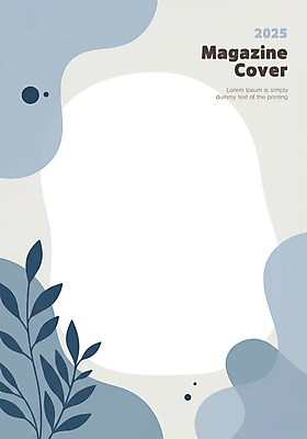 PSD 템플릿 디자인 백그라운드 곡선 북커버 추상 나뭇잎 사람없음 파란색 잡지 카피스페이스 이미지템플릿 선 컬러 잎 무늬 간행물 공백 파일형식