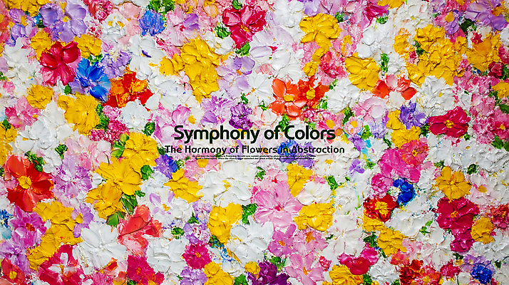 PSD 편집이미지 꽃 예술 붓터치 사람없음 컬러풀 그림 질감 작품 아크릴물감 이미지편집 식물 컬러 미술 물감 파일형식