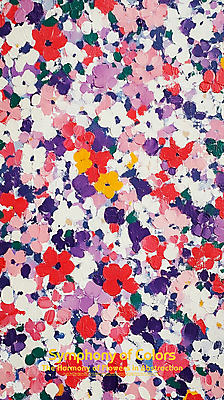 PSD 편집이미지 꽃 예술 붓터치 사람없음 빨간색 보라색 그림 질감 작품 아크릴물감 이미지편집 식물 컬러 미술 물감 파일형식