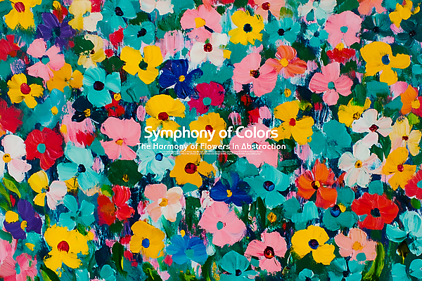 PSD 편집이미지 꽃 예술 붓터치 사람없음 컬러풀 그림 질감 작품 아크릴물감 이미지편집 식물 컬러 미술 물감 파일형식