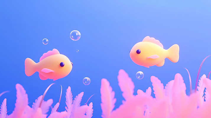 JPG 편집이미지 바다 하늘색 사람없음 3D 바닷속 물방울 산호초 열대어 형광색 환상 편집3D AI컴퓨터그래픽 AI콘텐츠 컬러 컨셉 어류 파란색 수중 수중식물 디지털합성 파일형식