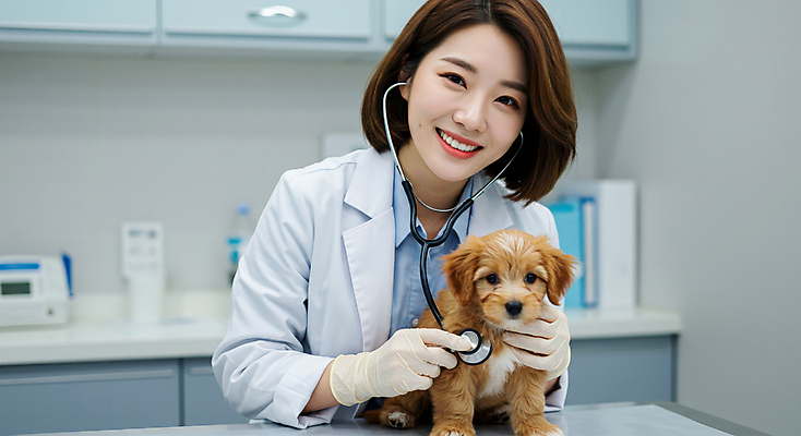 JPG 편집이미지 여자 창문 청진기 안기 한명 미소 상반신 성인 잡기 의료용품 의사가운 강아지 동물병원 수의사 진료실 의료성형뷰티 성인여자한명만 편집실사 AI인물포토 AI콘텐츠 1 의료기기 모션 표정 병원 사람 반려동물 진료 의사 가운 개 CG 여자한명만 성인여자만 파일형식 AI포토