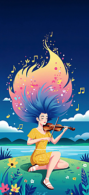 JPG 전신 구름 여자 호수 꽃밭 연주 음표 일러스트 자연 밤하늘 한명 들기 앉기 성인 눈감음 풀잎 남색 바이올린 바이올린활 여신 의료성형뷰티 성인여자한명만 국내일러스트 AI일러스트 AI콘텐츠 자연요소 1 기호 꽃 음악 컬러 잎 모션 하늘 현악기 사람 풀_식물 야간 생태계 여자한명만 성인여자만 파일형식