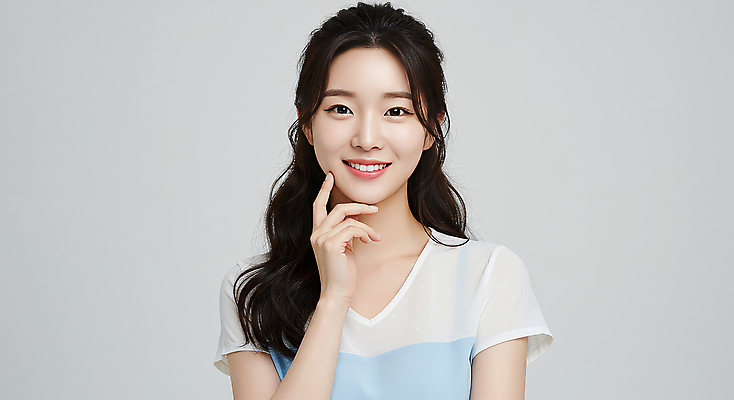 JPG 편집이미지 여자 한명 미소 상반신 성인 뷰티 손들기 의료성형뷰티 성인여자한명만 편집실사 AI인물포토 AI콘텐츠 1 모션 표정 사람 CG 여자한명만 성인여자만 파일형식 AI포토